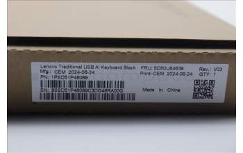 Lenovo 5D50U84639 DT_KYB Tra USB AI KB BLK_ KR