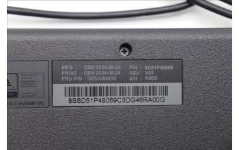 Lenovo 5D50U84639 DT_KYB Tra USB AI KB BLK_ KR