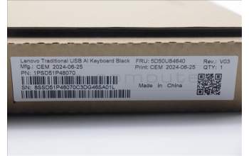 Lenovo 5D50U84640 DT_KYB Tra USB AI KB BLK_LA-Spa
