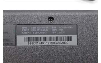 Lenovo 5D50U84643 DT_KYB Tra USB AI KB BLK_Por