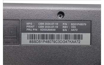 Lenovo 5D50U84649 DT_KYB Tra USB AI KB BLK_Swe-Fin