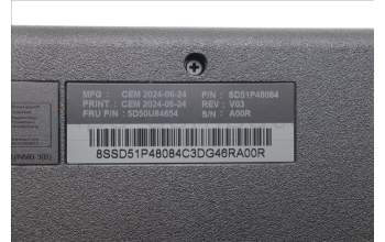Lenovo 5D50U84654 DT_KYB Tra USB AI KB BLK_UK-EN