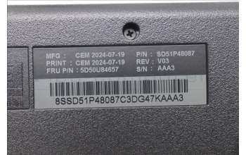 Lenovo 5D50U84657 AI Keyboard External,USB,Arabic,Black