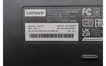 Lenovo 5D51R66644 DT_KYB SMC KBD-Spanish A1