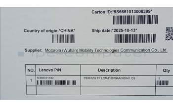 Lenovo 5D68C31632 TB361ZU TP LCM&*5079AA000541 CS