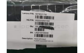 Lenovo 5D78C21792 TB350 SPK Box2 mylar&*HQ22232931000 CS