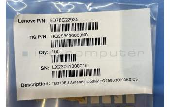 Lenovo 5D78C22935 TB370FU Antenna cloth&*HQ258030003K0 CS