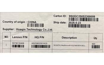 Lenovo 5D78C30408 TB336 TPLCM adhesive&HQ25802001K30 CS