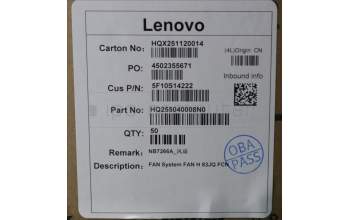 Lenovo 5F10S14222 Lüfter System Lüfter H 83JQ FCN