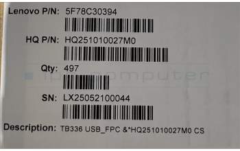 Lenovo 5F78C30394 TB336 USB_FPC &*HQ251010027M0 CS