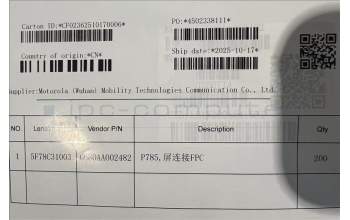 Lenovo 5F78C31003 TB361FU LCD_FPC&*6680AA002482 CS