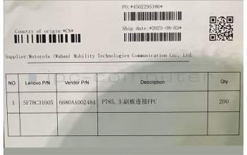 Lenovo 5F78C31005 TB361FU USB_FPC&*6680AA002484 CS