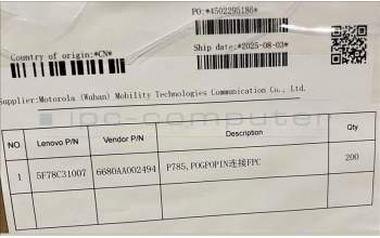Lenovo 5F78C31007 TB361FU PG PIN_GR&*6680AA002494 CS