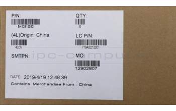 Lenovo 5H40S19930 Heatsink L 81LK DIS