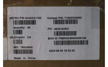 Lenovo 5H40S21163 HEATSINK Heatsink C 83HL Kipo