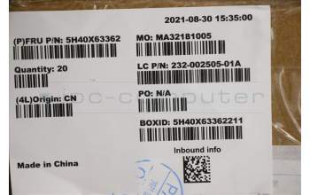 Lenovo 5H40X63362 HEATSINK A Ren UMA TM for yoga27 R