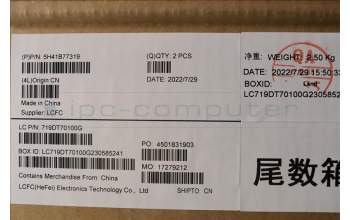 Lenovo 5H41B77319 HEATSINK JP610_THM_ASSY_N20E Delta