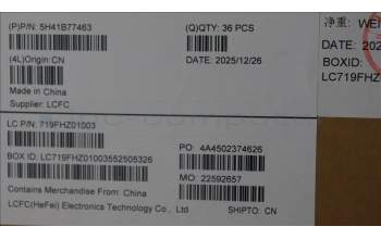 Lenovo 5H41B77463 LP420_UMA_THM_ASSY WEIHONG