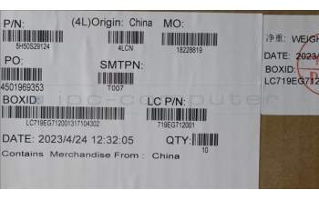 Lenovo 5H50S29124 Scharnier Scharnier L82YQ Sound bar w/Cable