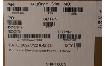 Lenovo 5H50W13820 Scharnier FRU ASSY ME KITS UHD Scharnier JP5A5