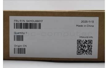 Lenovo 5KM0U88017 Keyboard_Mouse, 2.4G, US Euro, Luna Grey, Black Wheel