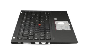 5M10V25577 Original Lenovo Tastatur inkl. Topcase DE (deutsch) schwarz/schwarz mit Backlight und Mouse-Stick
