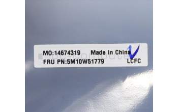 Lenovo 5M10W51779 MECH_ASM CS16_2BCP,MYLAR,SILVER,NFC,SUN