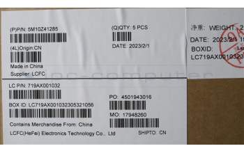 Lenovo 5M10Z41285 MECH_ASM CCov BL KBD GRE US(SNX)BK