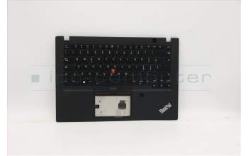 Lenovo 5M10Z41404 C-Cover with keyboard, Italian, Black, Backlight, UK