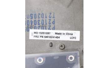 Lenovo 5M10Z41404 C-Cover with keyboard, Italian, Black, Backlight, UK