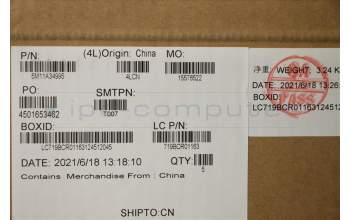 Lenovo 5M11A34995 MECH_ASM KBD POR BL(Tra) Pat UK BK