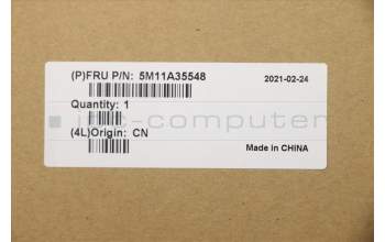 Lenovo 5M11A35548 MECH_ASM KBD ENG BL(Sun) Pat FPR US SR