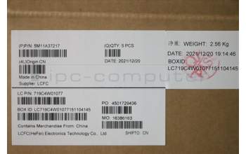 Lenovo 5M11A37217 MECH_ASM KBDW/C BRL BKLT(SUN) UK BK