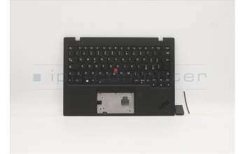 Lenovo 5M11B38328 C-Cover with keyboard, Italian, Black, WLAN, UK