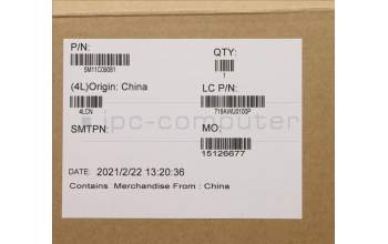 Lenovo 5M11C09081 Lenovo LCD Module,14\",UHD,Touch,Anti-reflection,Anti-smudge,IPS,500nit,100%DCI-P3
