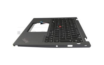 5M11C18789 Original Lenovo Tastatur inkl. Topcase DE (deutsch) schwarz/grau mit Backlight und Mouse-Stick (no WWAN)