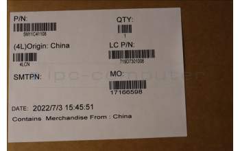 Lenovo 5M11C41108 Lenovo LCD Module,14\",WUXGA,Touch,Anti-reflection,Anti-Smudge,IPS,400nit,w/ FHD RGB Camera