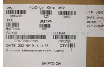 Lenovo 5M11C43599 MECH_ASM KB C SWS BKLT(PMX)PT UK BK