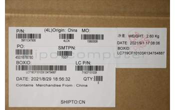 Lenovo 5M11C47908 MECH_ASM KBD W/C EST BKLT(SUN) UK BK