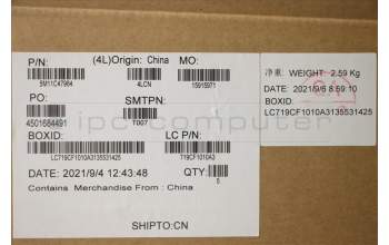 Lenovo 5M11C47964 MECH_ASM KBD W/C NOR BKLT(SUN) UK BK