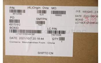 Lenovo 5M11C47965 MECH_ASM KBD W/C NOR BKLT(CHY) UK BK