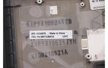 Lenovo 5M11C85516 MECH_ASM KBD W/C UK BKLT(SUN) UKWWBK