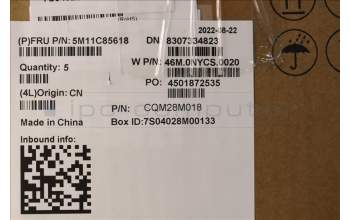 Lenovo 5M11C85618 MECH_ASM FRASMKB GER CcCp BK NWW NWL Ch