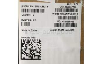 Lenovo 5M11C86279 MECH_ASM KB Nordic w/PTC BK(W/DFKB)