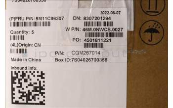 Lenovo 5M11C86307 MECH_ASM KB ARA w/PT C BK(W/DFKB)