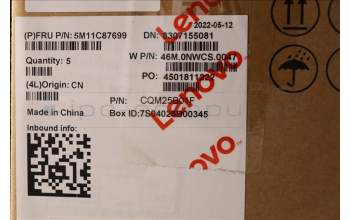 Lenovo 5M11C87699 MECH_ASM KB SLV w/PT C BK(W/DFKB)