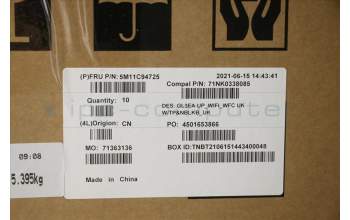 Lenovo 5M11C94725 MECH_ASM FRU Cc WIFI_WFC w/TP&NBLKB_UK