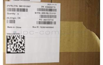 Lenovo 5M11D12067 C-Cover with keyboard, Portuguese, Backlight, No WWAN, UK