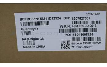 Lenovo 5M11D12324 Lenovo LCD Module, 16\", WUXGA, Non-Touch, Anti-Glare, IPS, 300nit, Colour Calibration, w/FHD Hybrid(RGB+IR) Camera