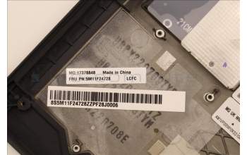 Lenovo 5M11F24728 MECH_ASM KBD/C GER BKLT (SUN) WW UKBK